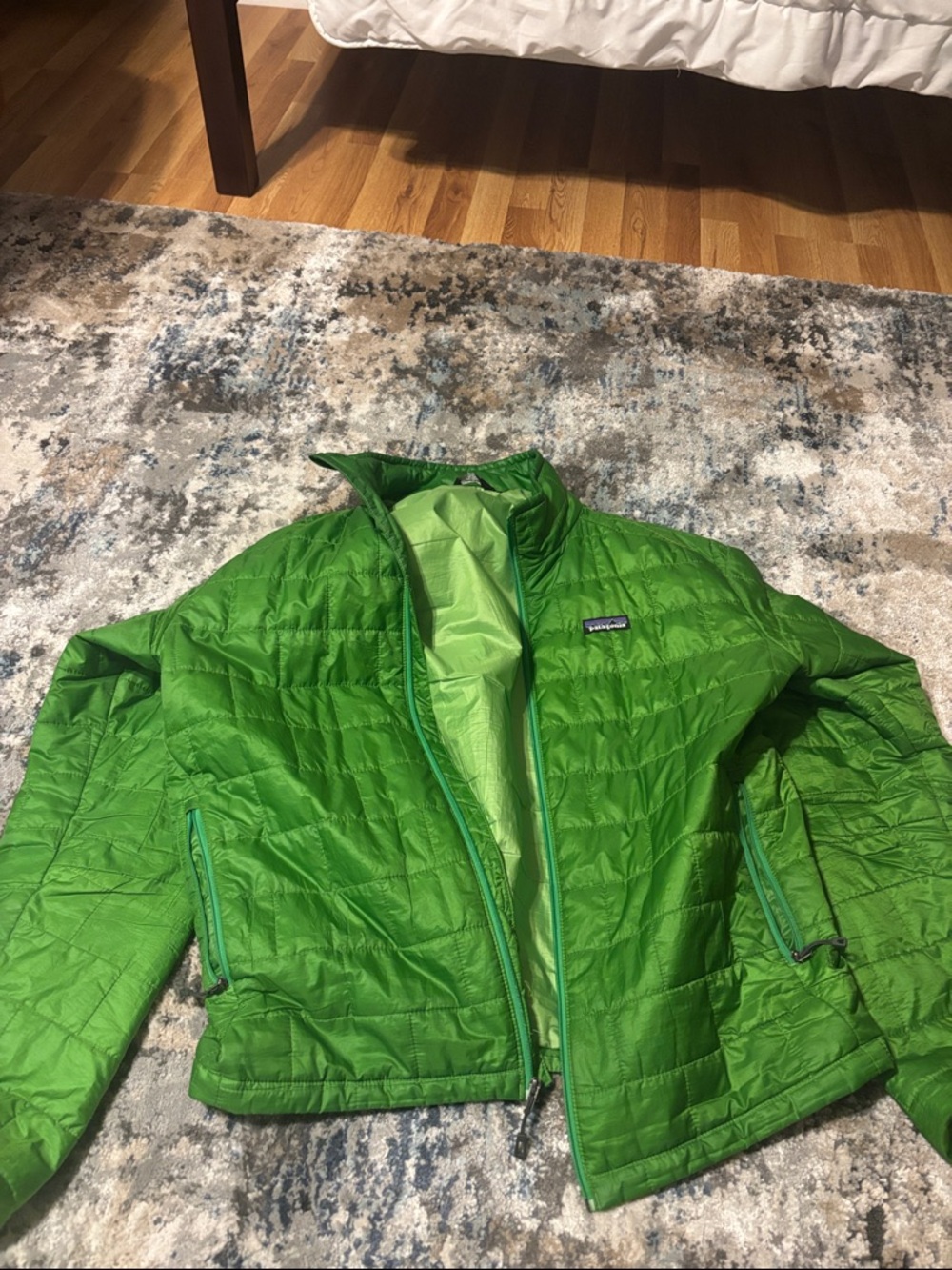 Patagonia Green Quilted Packable Jacket
